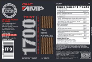 GNC Pro Performance AMP Test 1700